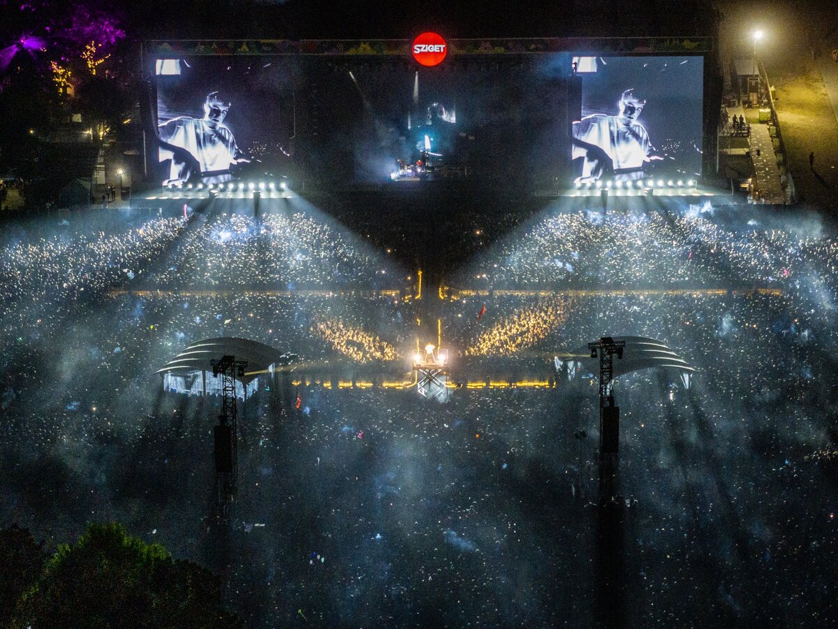 Fred Again koncertje, a 2024-es Sziget záróbulija