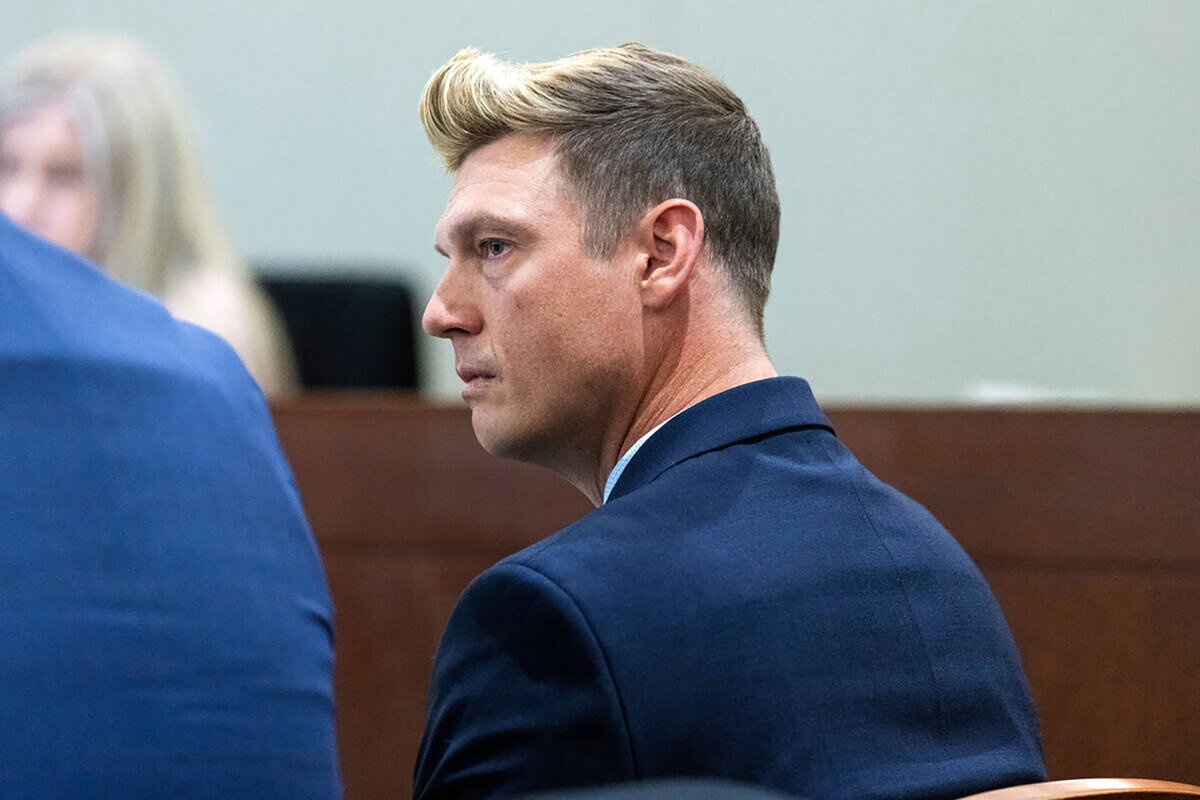 Nick Carter, a Backstreet Boys tagja egy Las Vegas-i bíróságon 2023 márciusában.
