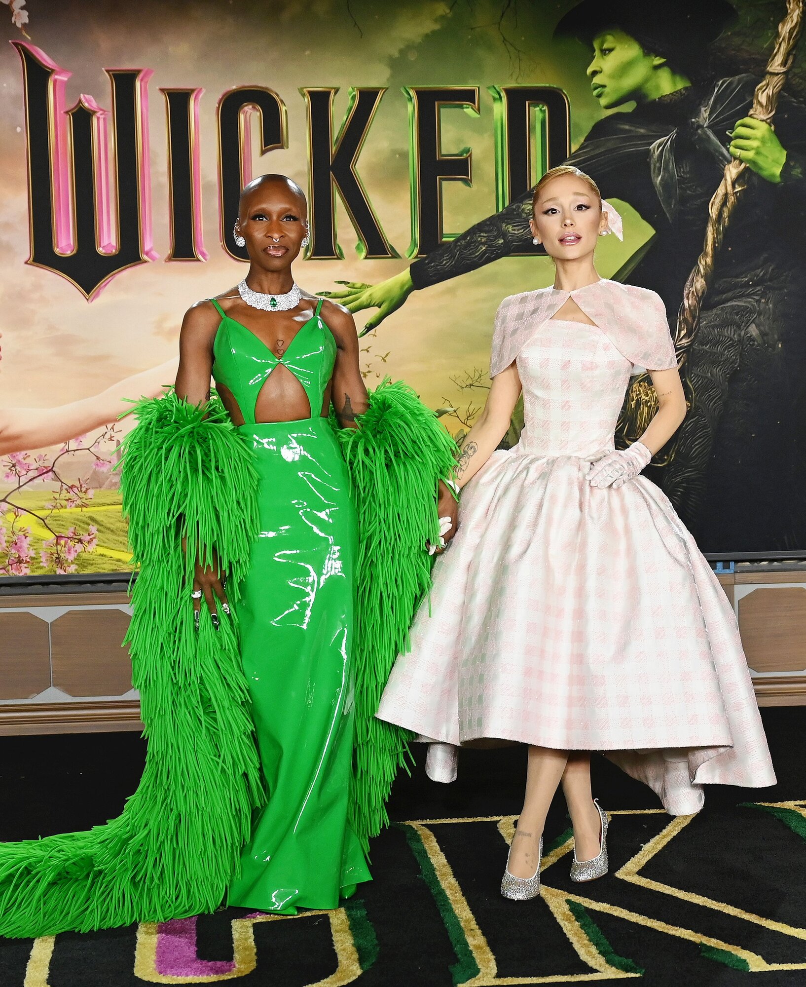 Cynthia Erivo és Ariana Grande a Wicked Los Angeles-i premierjén