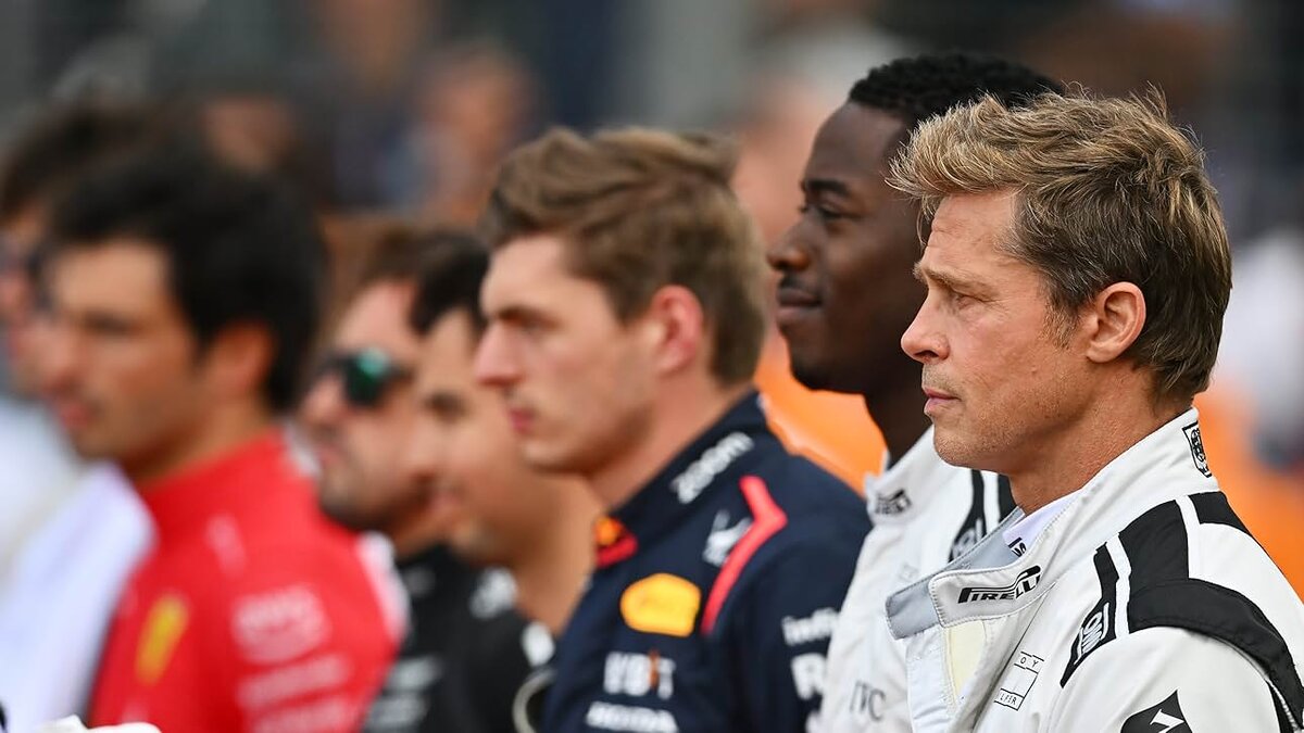 Verstappen, Brad Pitt és Damson Idris az F1-ben