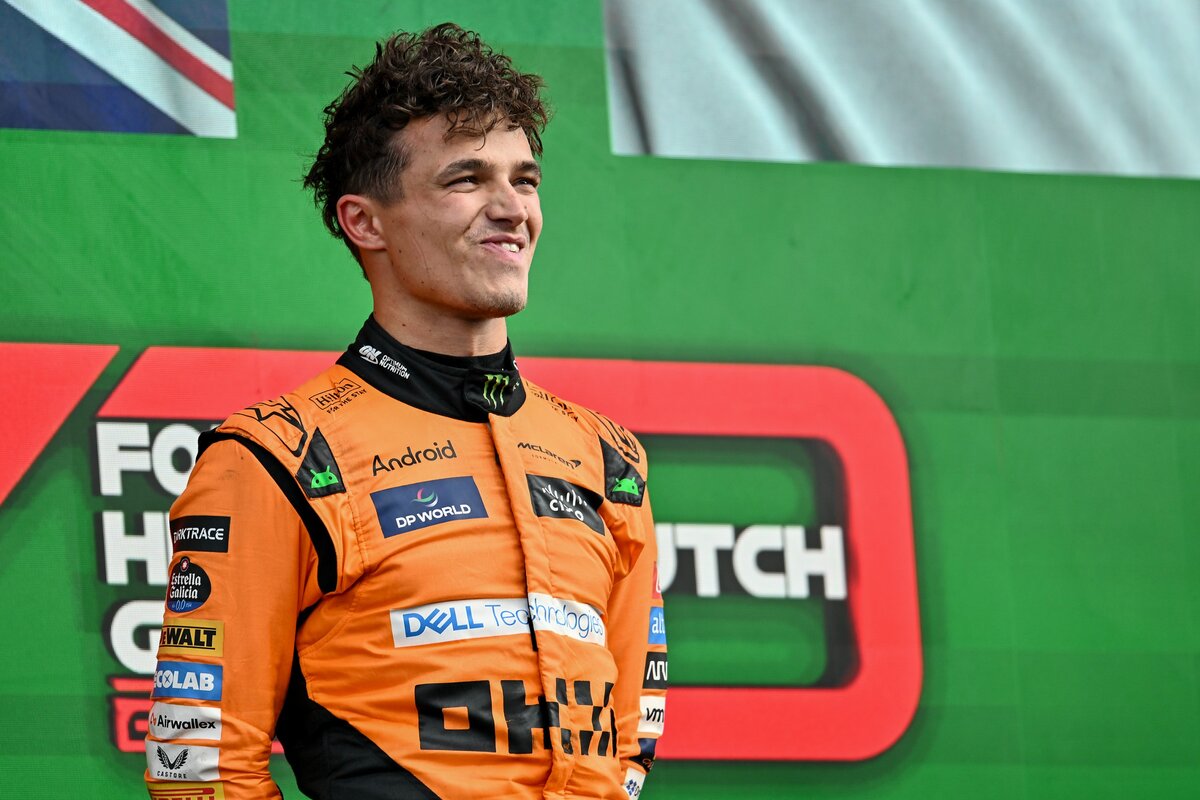 Lando Norris a 2024. augusztus 25-i Holland Nagydíjon aratott győzelme után