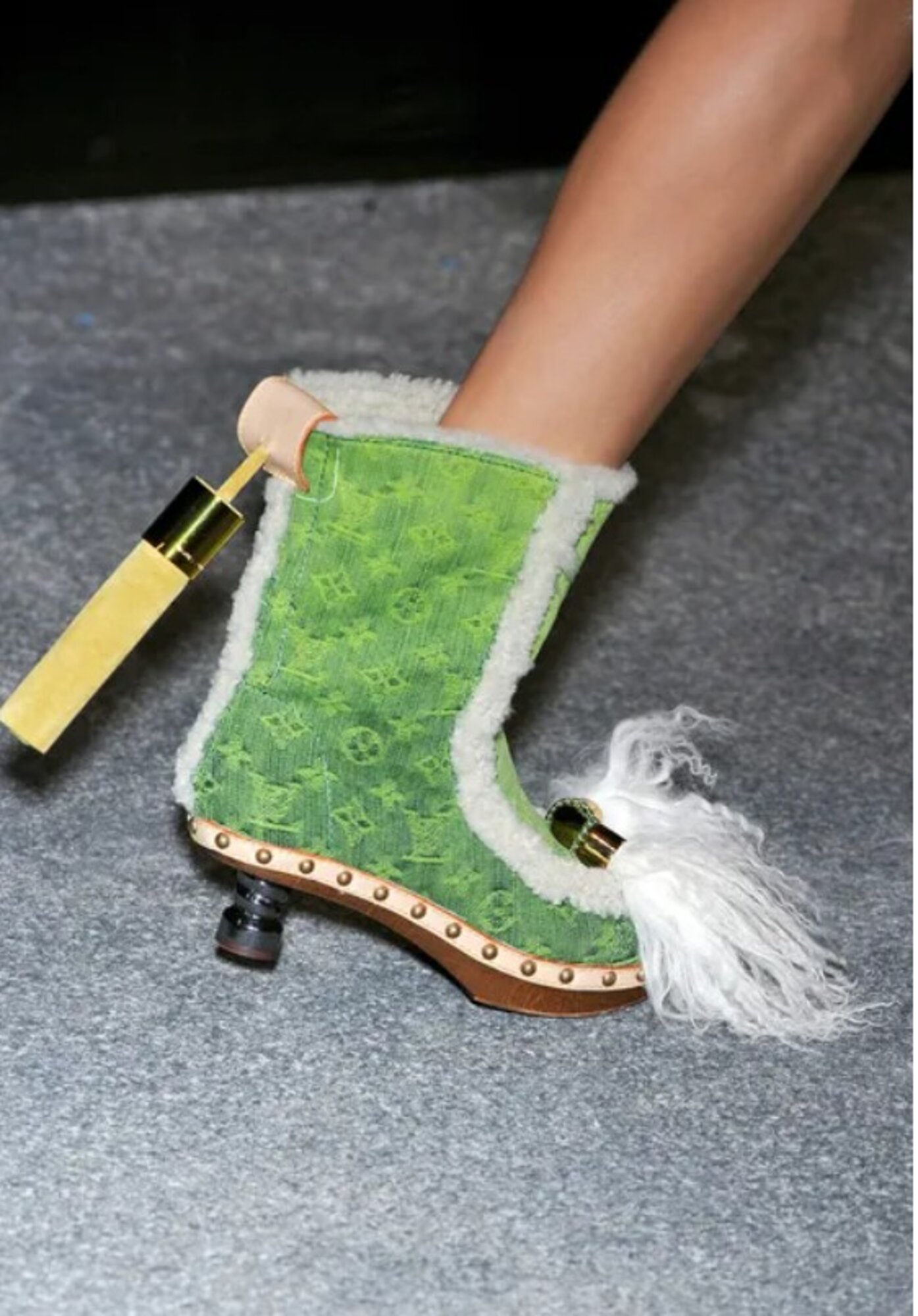 Louis Vuitton Daisy Half-Boots Monogram farmercsizma