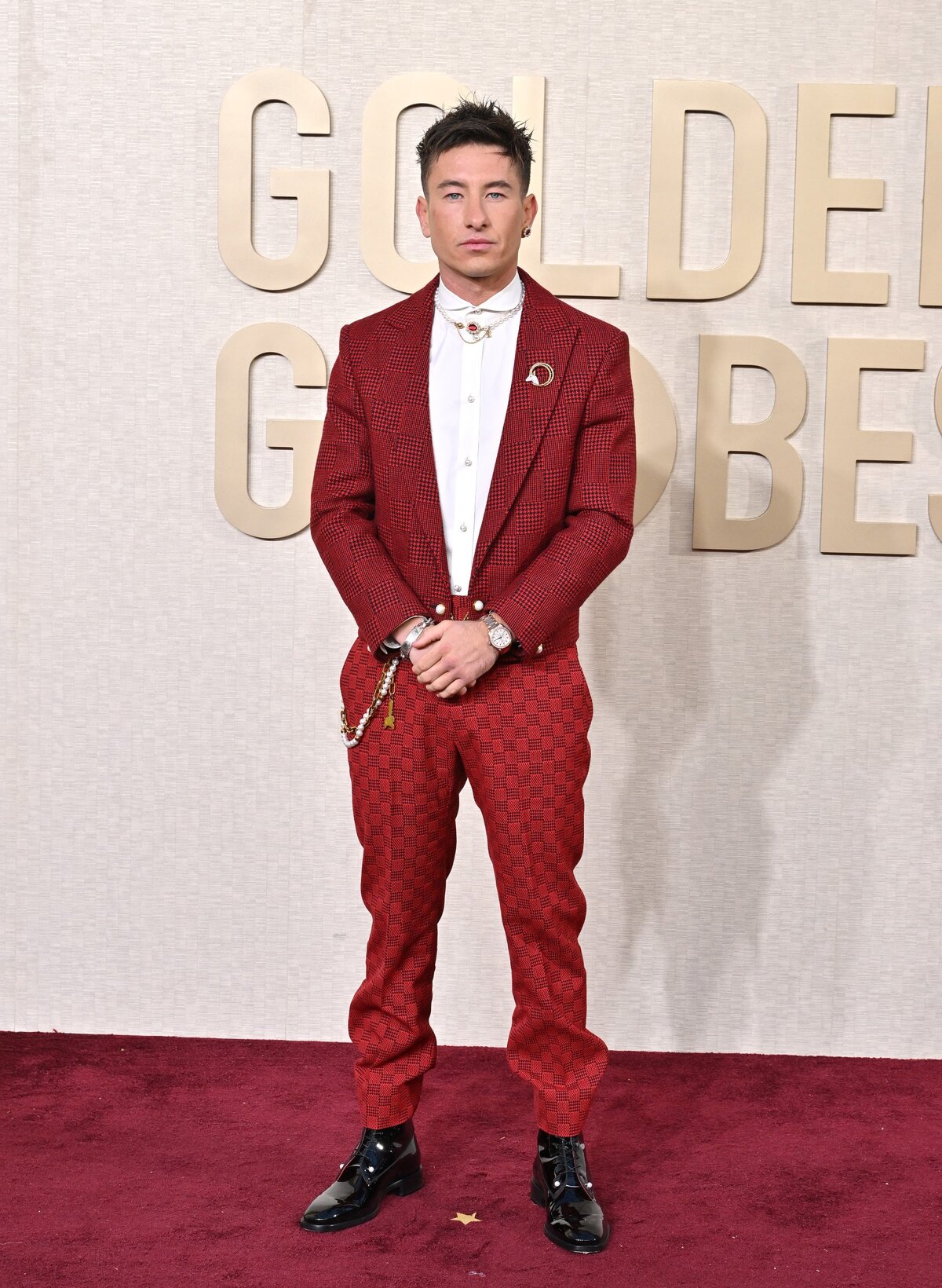 BEVERLY HILLS, KALIFORNIA - JANUÁR 07.: Barry Keoghan részt vesz a 81. Golden Globe-díjátadón a Beverly Hiltonban 2024. január 07-én a kaliforniai Beverly Hillsben. 