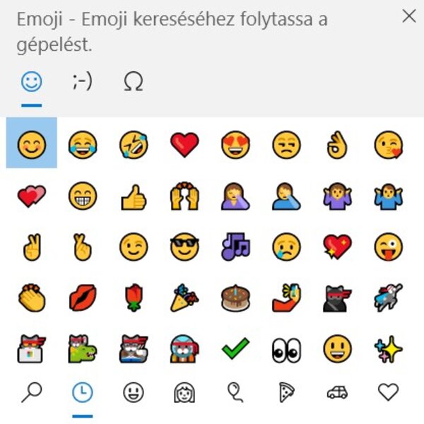 Hogyan hívható elő az emoji galéria? 