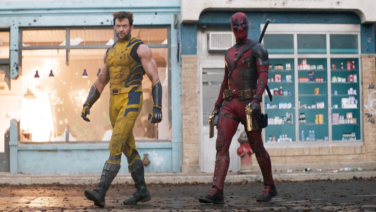 Hugh Jackman és Ryan Reynolds a Deadpool & Rozsomák című filmben