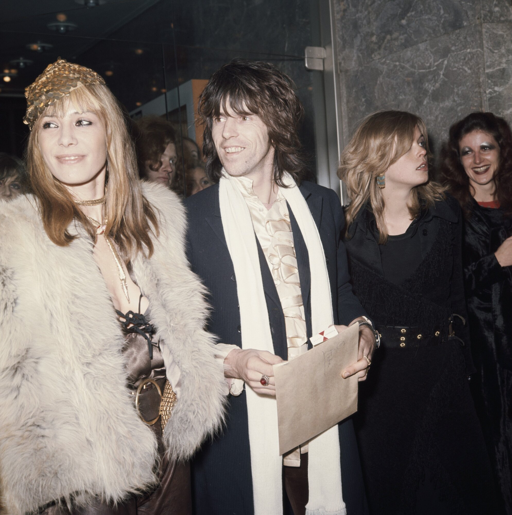 Anita Pallenberg olasz színésznő és modell Keith Richards, a Rolling Stones gitárosa.