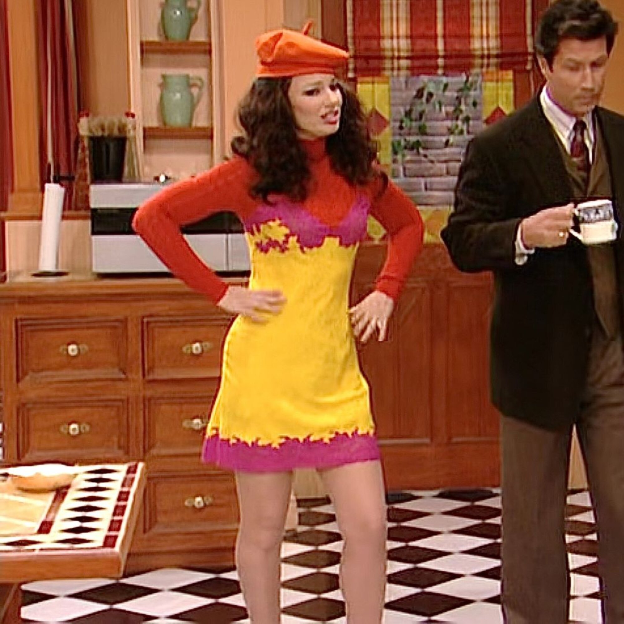 Fran Drescher, mint Fran Fine a Dadus cíű sorozatban.