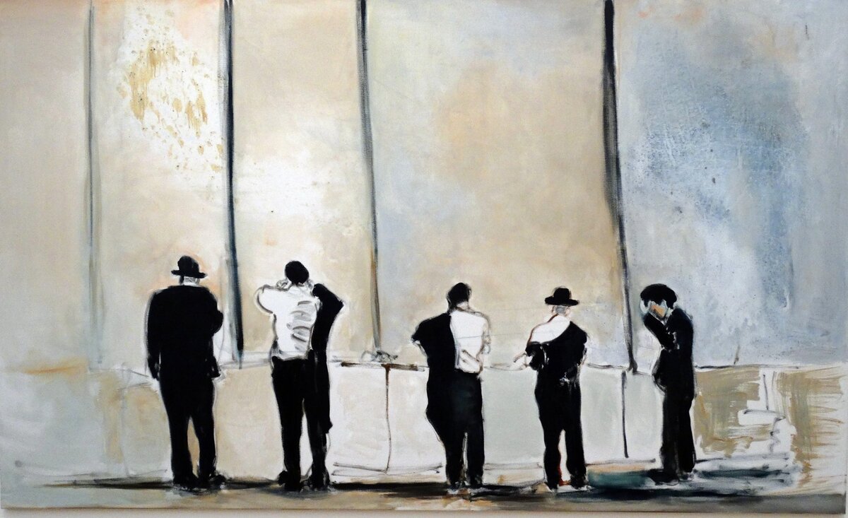 A fal, Marlene Dumas (1953), olaj, vászon. (Fotó: )