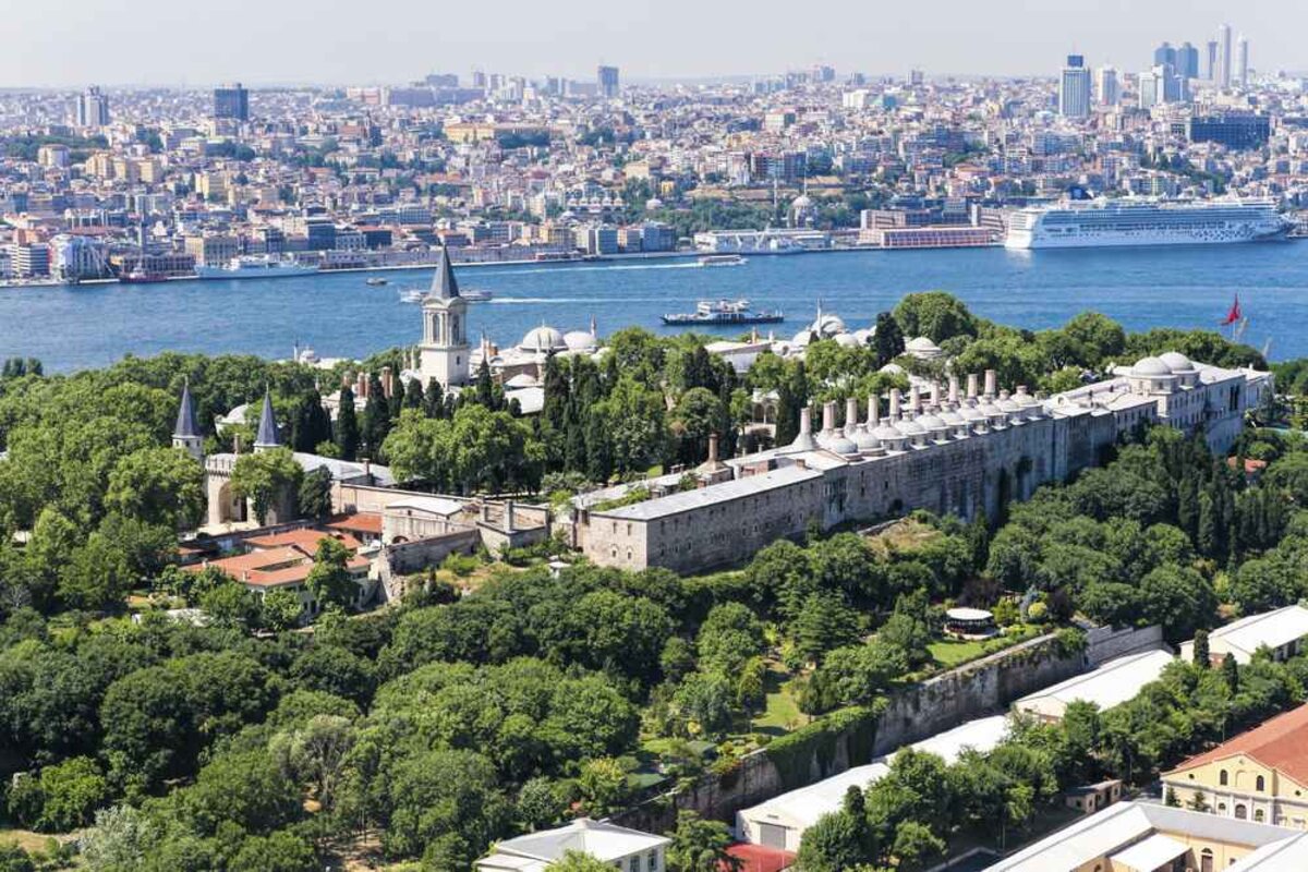 A Topkapı palota volt sokáig az oszmán uralkodók állandó székhelye.