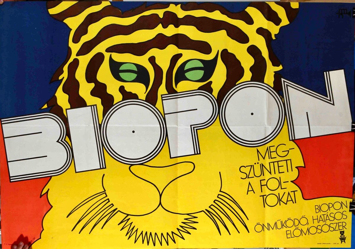Kemény György Biopon-reklámja a magyar pop art egyik kiváló példája.