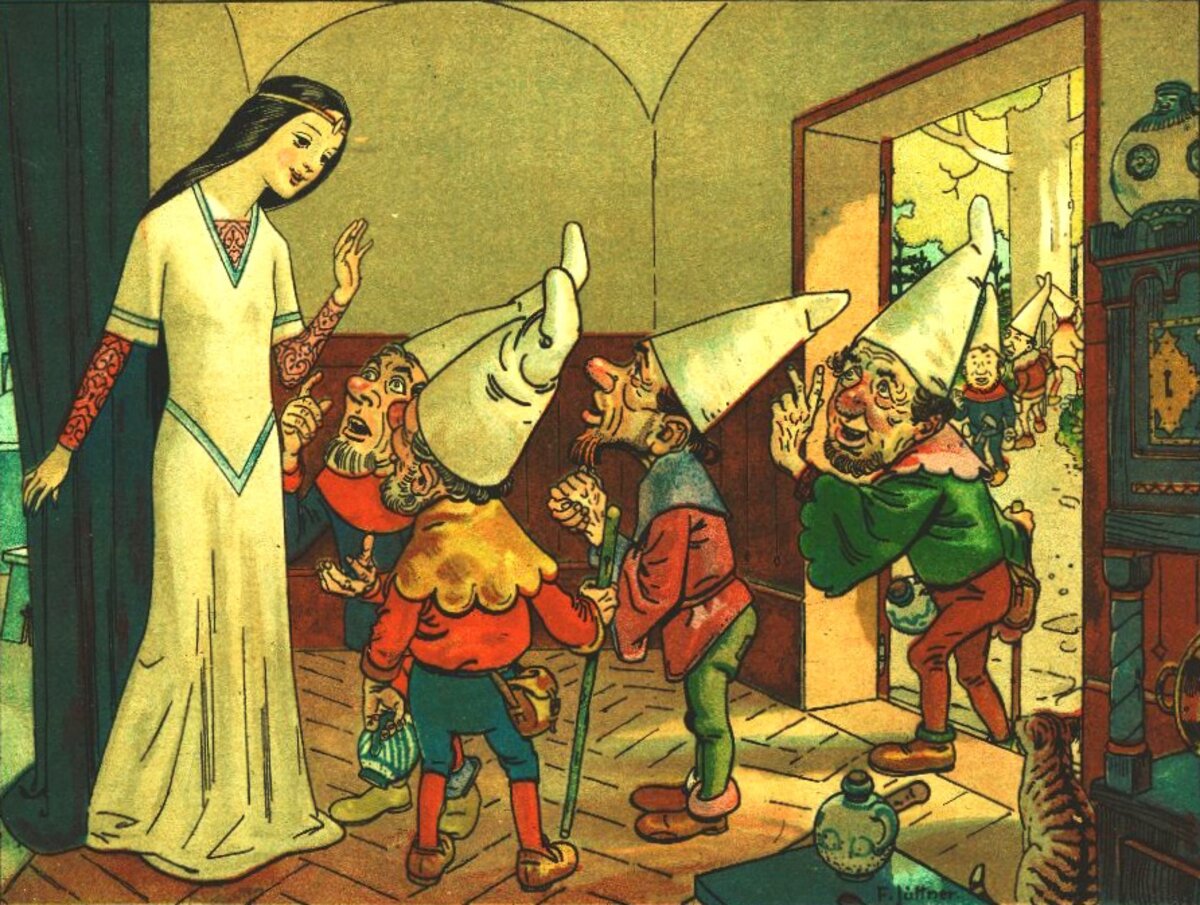 Hófehérke és a hét törpe.