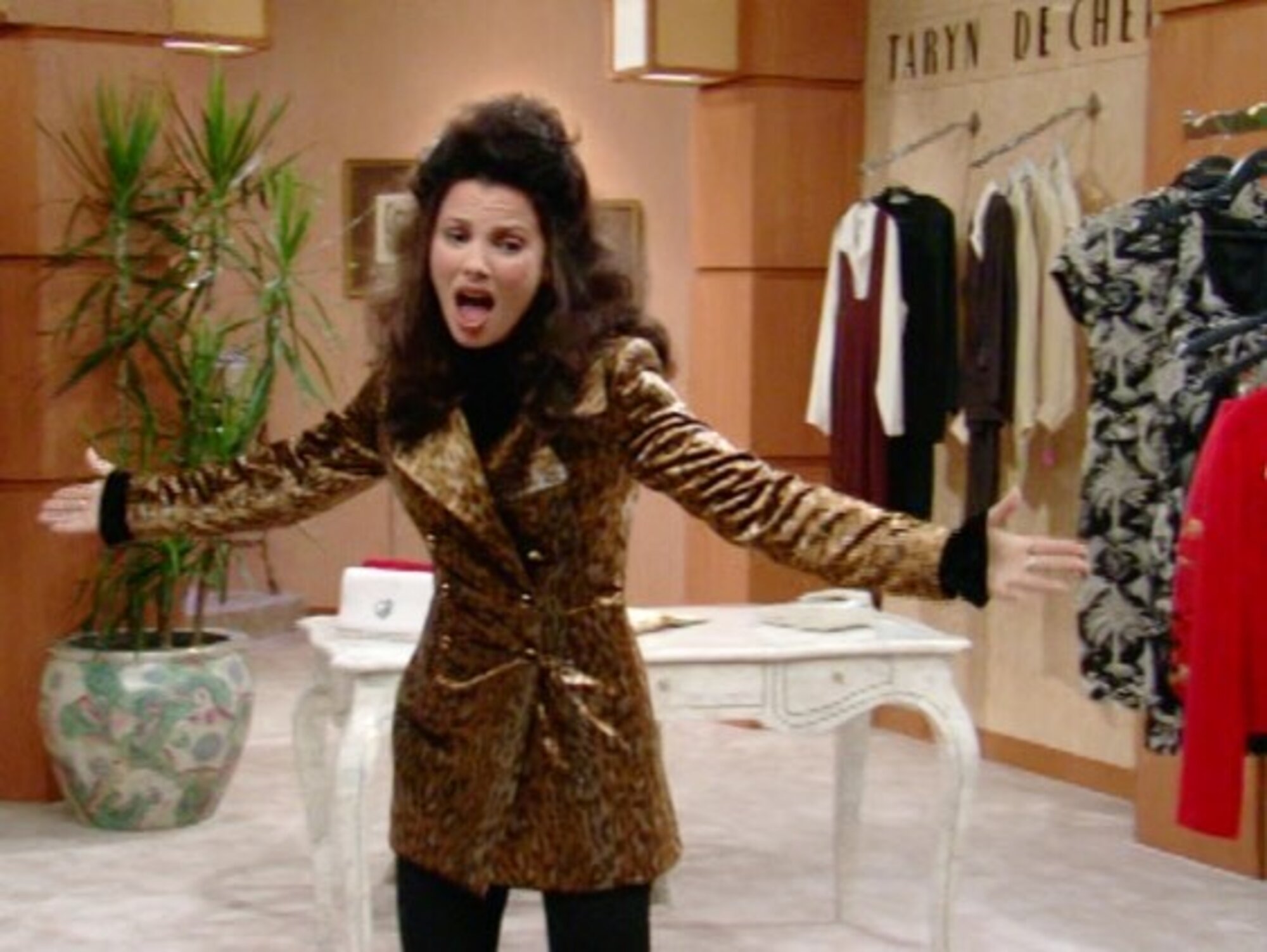 Fran Drescher Fran Fine-ként a Dadus című sorozatban.