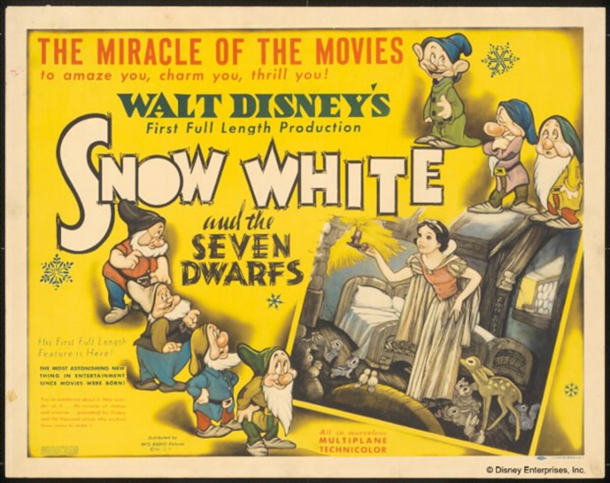 Hófehérke, Disney, 1937