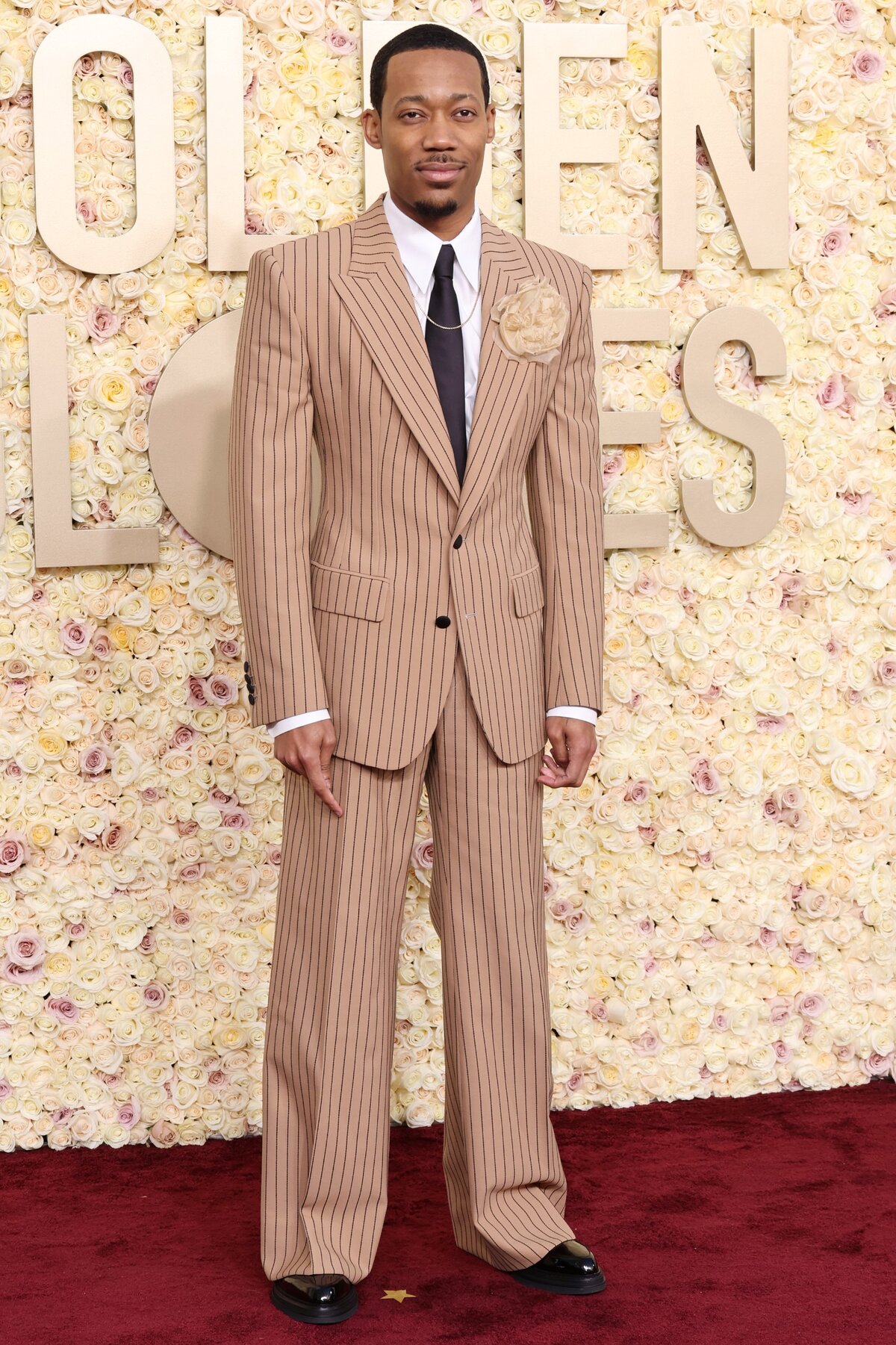 Tyler James Williams a 81. Golden Globe-díjátadón a kaliforniai Beverly Hillsben, a Beverly Hiltonban 2024. január 07-én. 