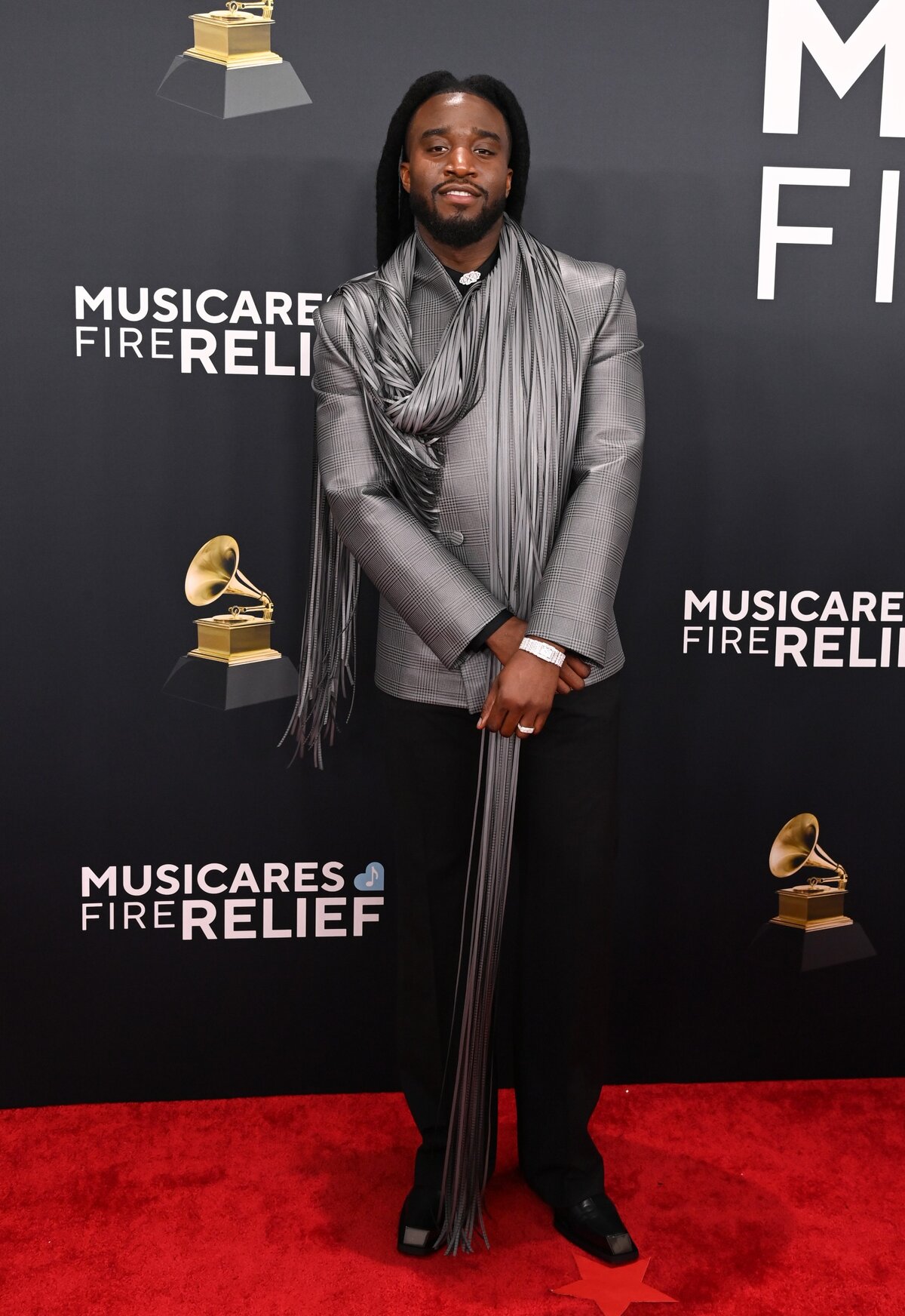 Shaboozey részt vesz a 67. GRAMMY-díjátadón 2025. február 02-án, Los Angelesben, Kaliforniában. (Fotó: )