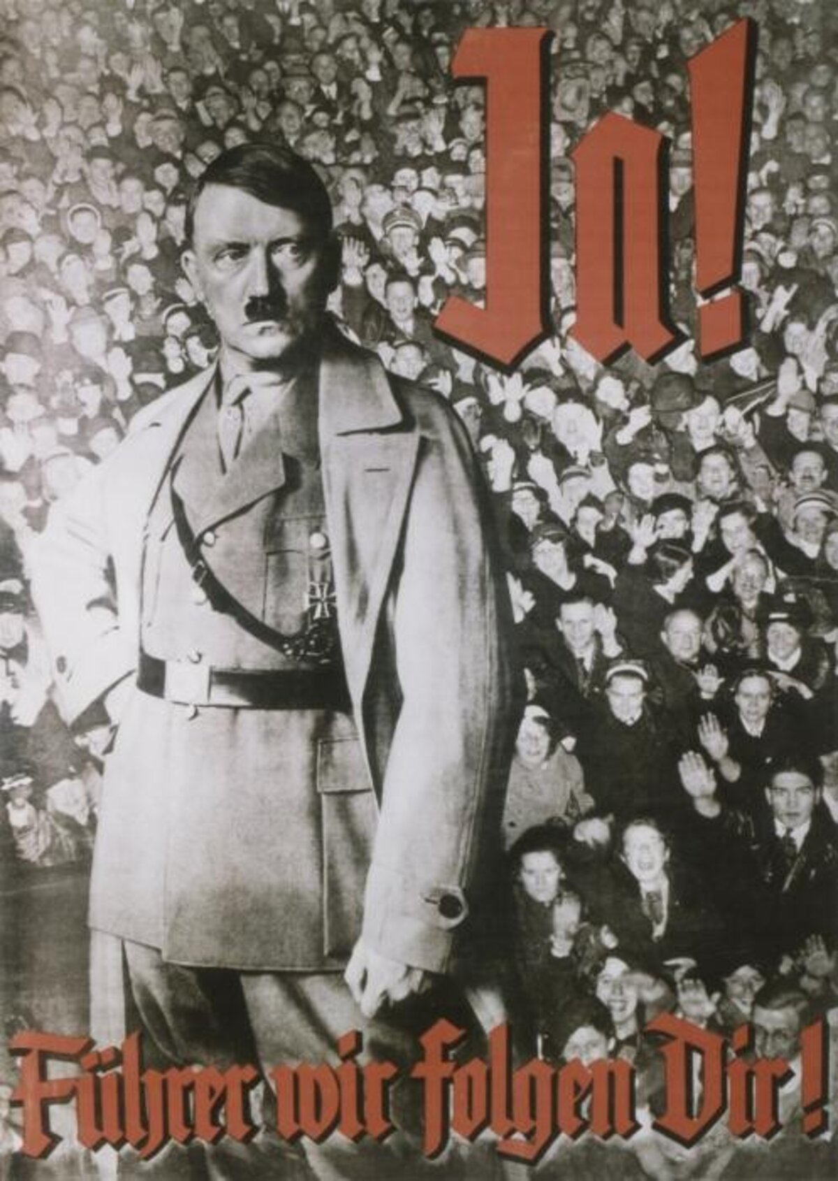 "Igen! Követünk téged, Führer!" – üzeni a náci propagandaplakát 1934-ből