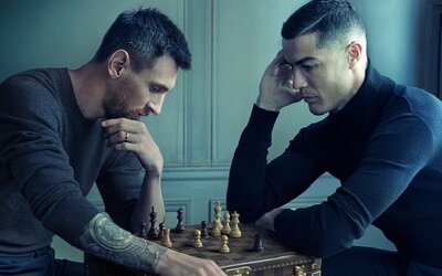 A Louis Vuitton összehozta egy sakkpartira Ronaldót és Messit 