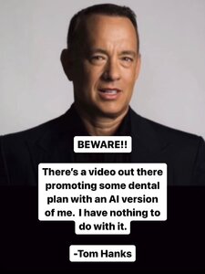A mesterséges intelligencia újra lecsap: fogászati biztosítást adnak el Tom Hanksszel, csak épp a színész jóváhagyása nélkül