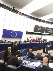 Az EU legnagyobb bővítésének, többek között Magyarország csatlakozásának 20. évfordulójára bontott pezsgőt az Európai Parlament