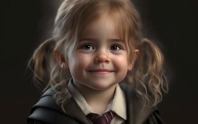 Hogy néznének ki a Harry Potter vagy a Jóbarátok karakterei kisgyerekként? Egy magyar grafikus szerint így! 