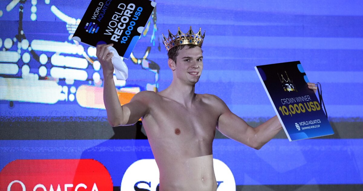 Kós Hubert világcsúcsot úszott 200 méter háton