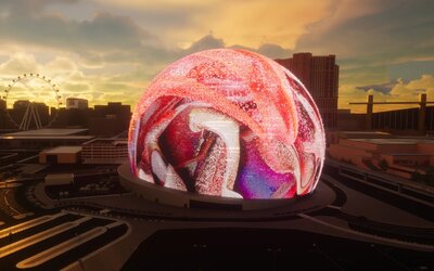 Lenyűgöző digitális installációt készített egy művész Las Vegas-i Sphere-ben