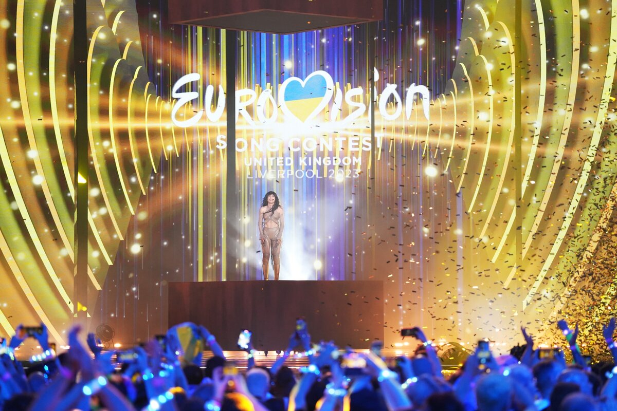 LIVERPOOL, ANGOLORSZÁG - Május 13.: Az Eurovízió győztese, Loreen fellép a színpadon az Eurovíziós Dalfesztivál 2023-as nagydöntőjén az M&S Bank Arénában 2023. május 13-án, Liverpoolban, Angliában. (Fotó: Dominic Lipinski/Getty Images)
