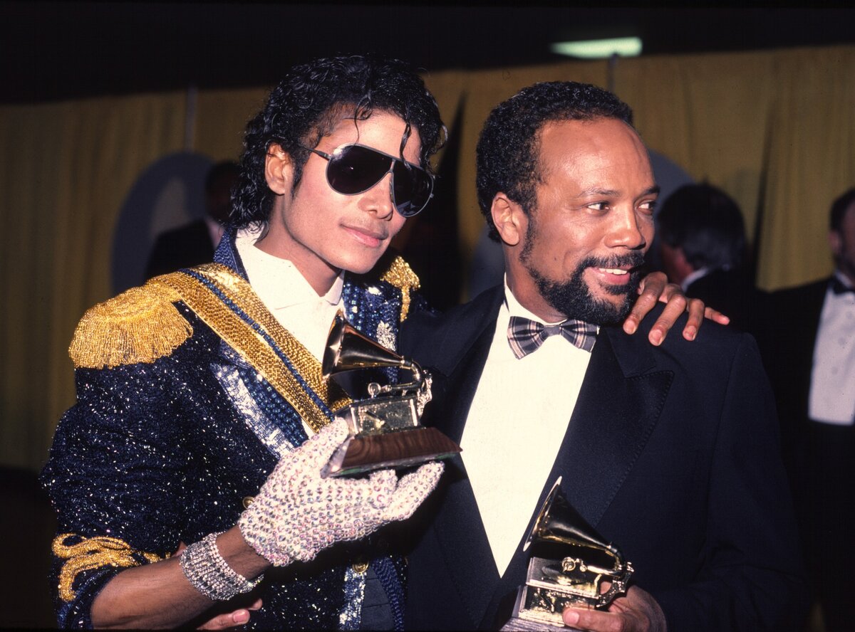 Michael Jackson és Quincy Jones az 1994-es Grammy-gálán