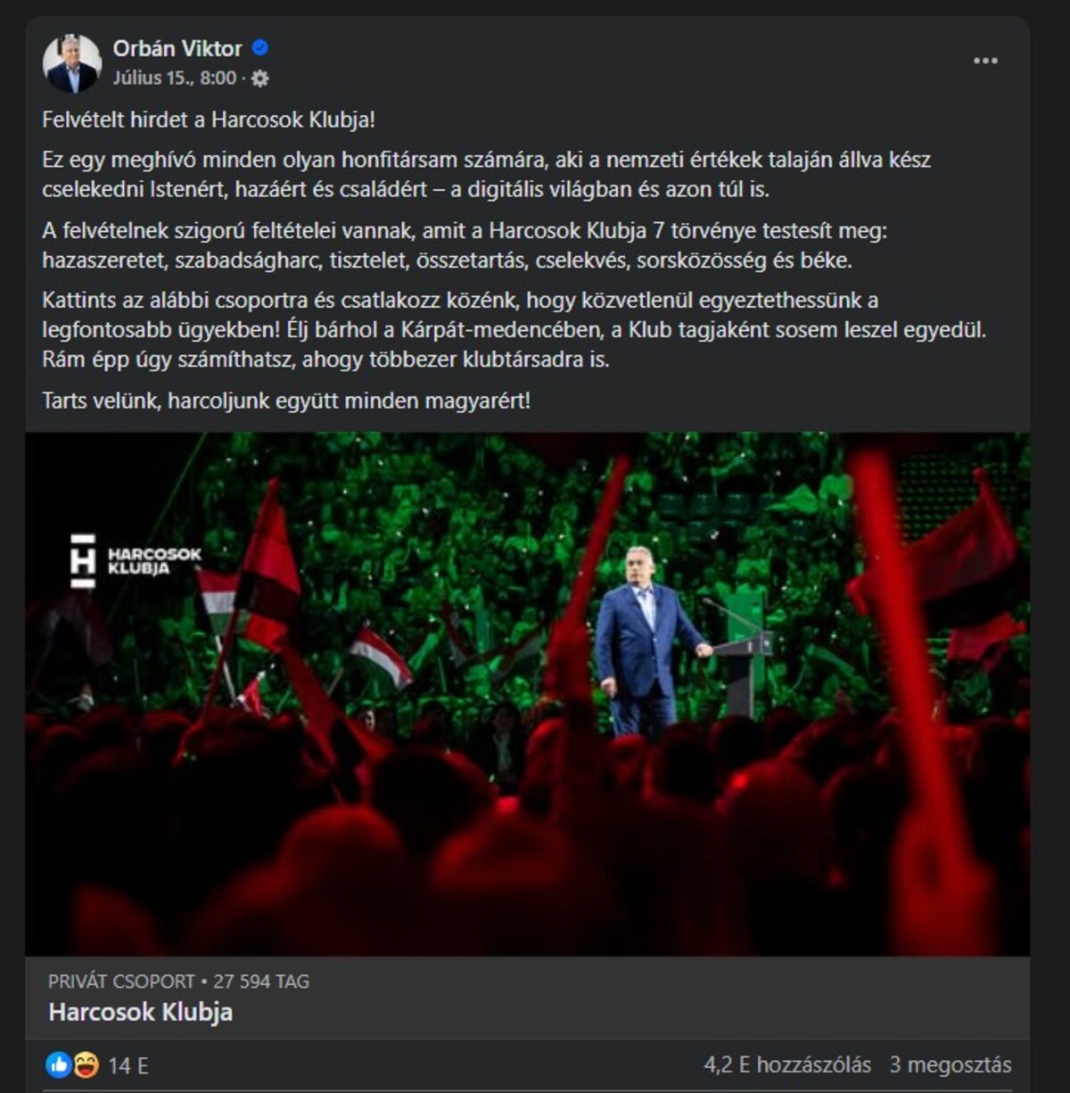 A Harcosok Klubjában talált csemegék.