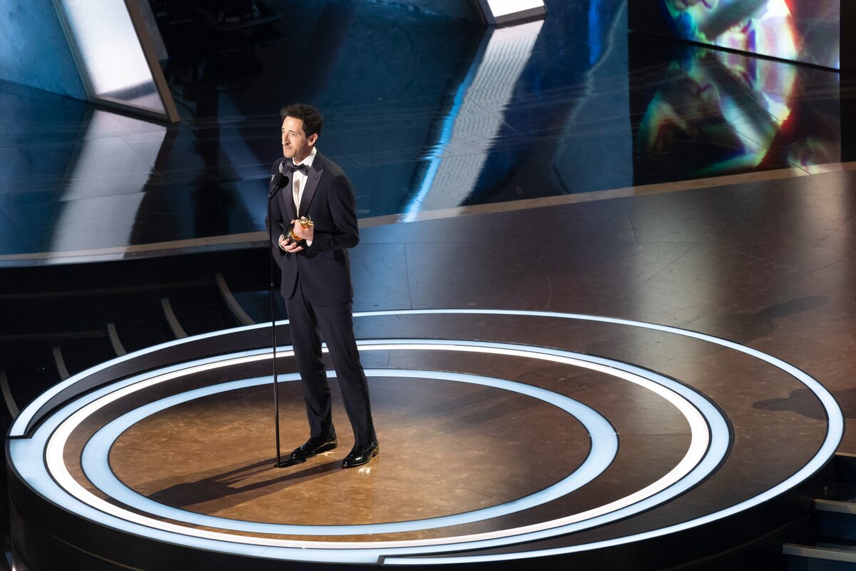 Adrien Brody köszönőbeszéde a 2025-ös Oscar-gálán
