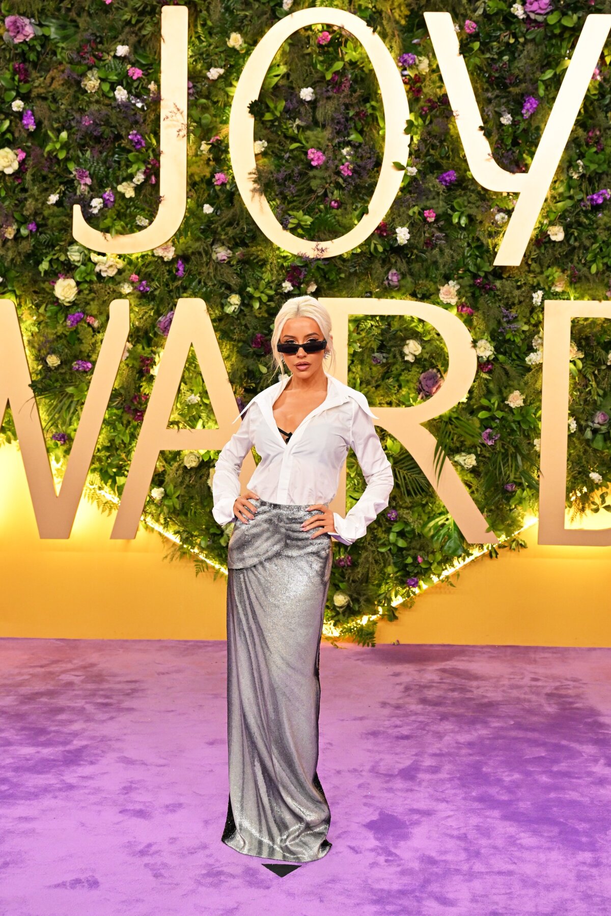 RIYADH, SAUDI ARABIA - JANUÁR 18.: Christina Aguilera részt vesz a 2025 Joy Awards díjátadón a szaúd-arábiai Rijádban, a The Venue-ban 2025. január 18-án. (Fotó: Cedric Ribeiro/Getty Images for GEA)