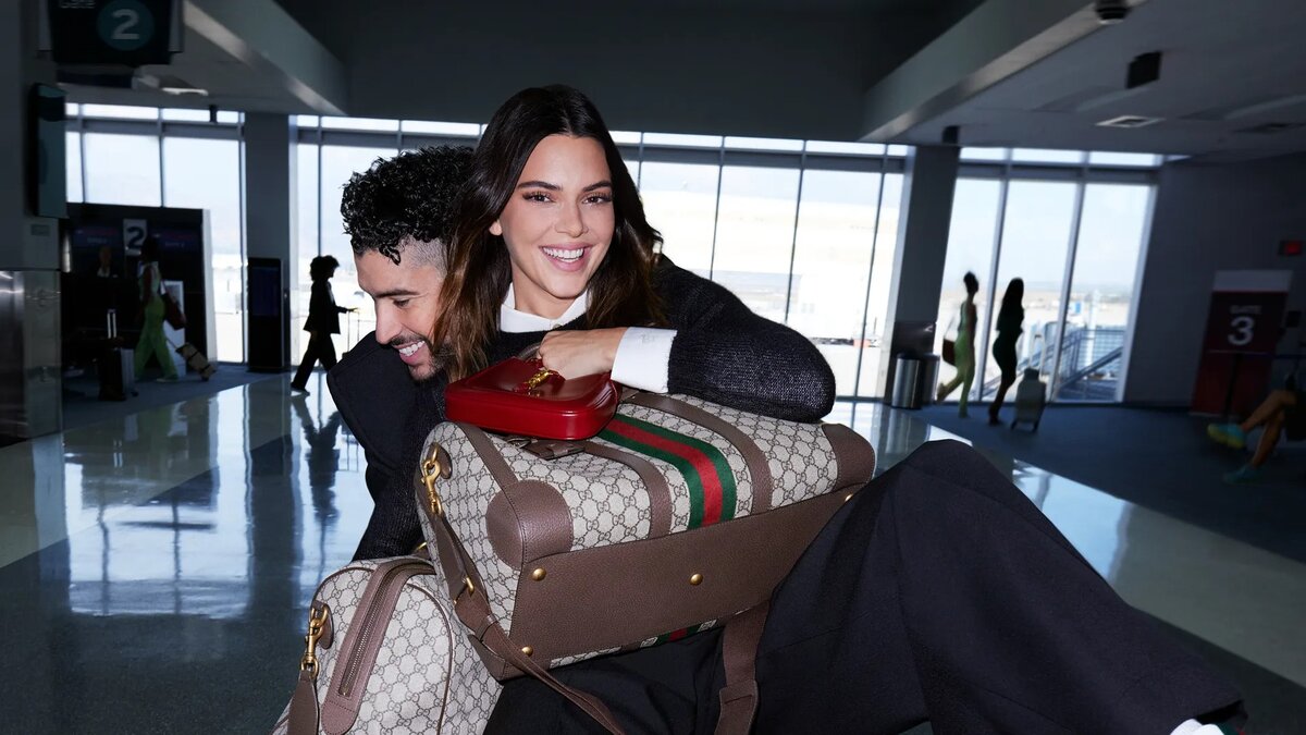 Kendall Jenner és Bad Bunny közös Gucci-kampányukban