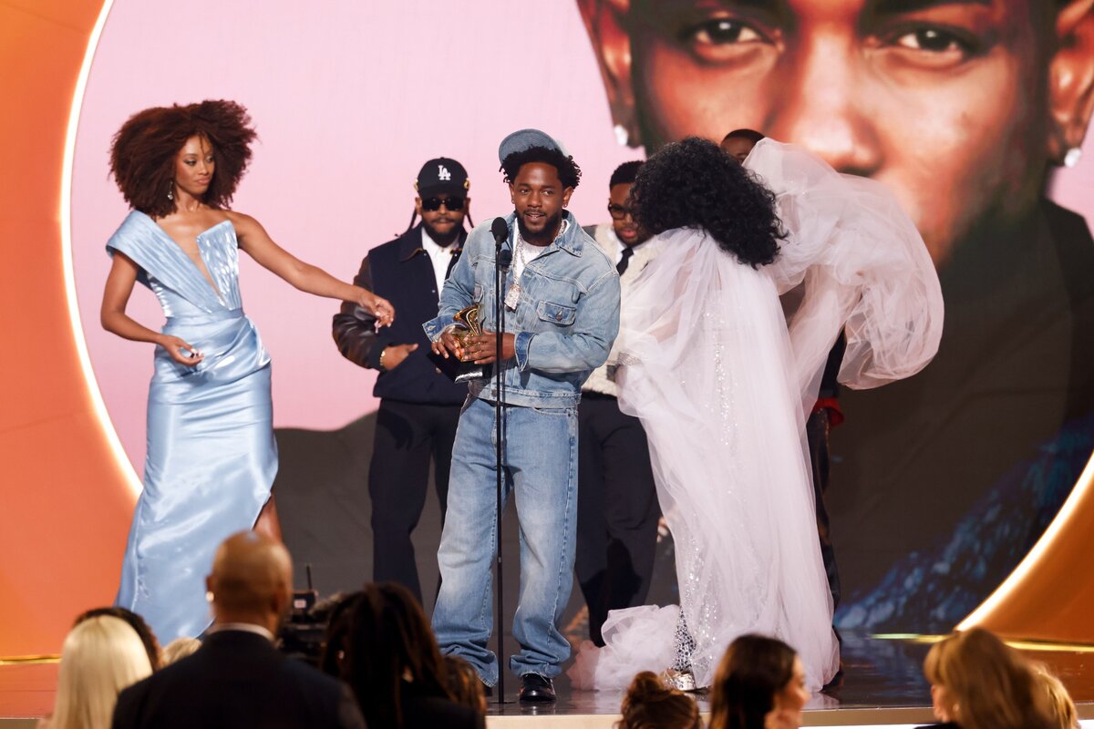 Kendrick Lamar a 67. Grammy-díjátadón.