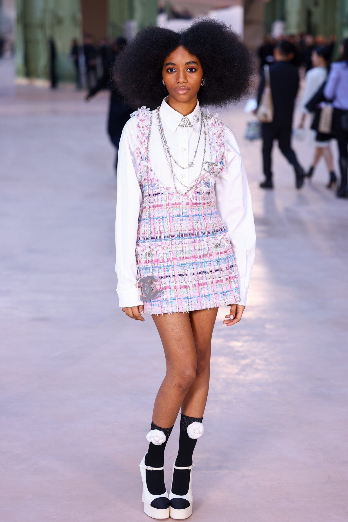 Joyce Cisse részt vesz a Chanel Haute Couture 2025 tavaszi-nyári bemutatóján a Párizsi Divathét keretében 2025. január 28-án, Párizsban, Franciaországban. (Fotó: )