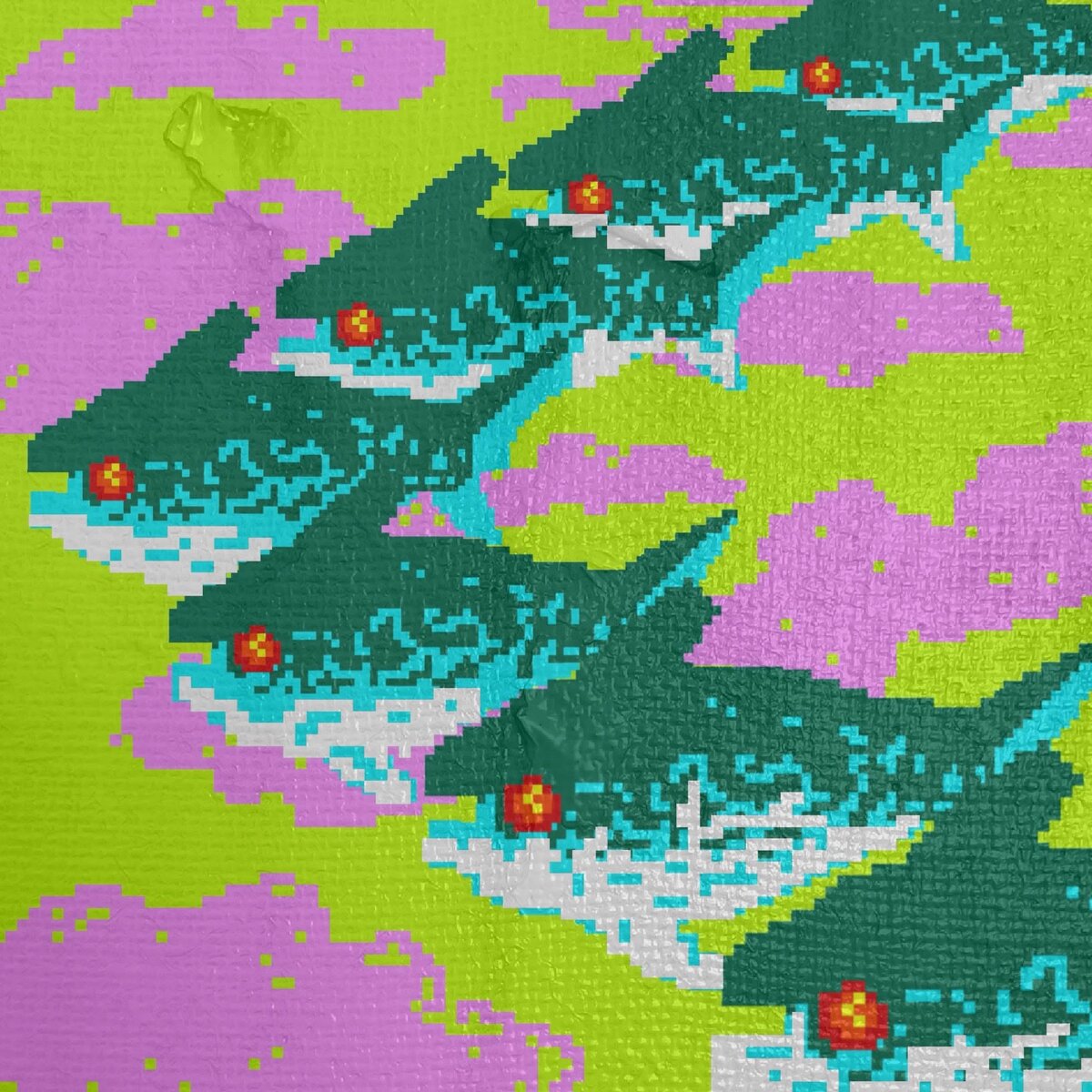 A "Bumeráng alakban repkedő halak" című album borítója