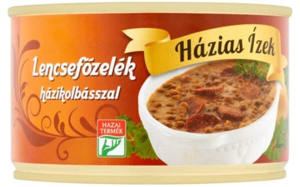 a lencsefőzeléket házikolbásszal