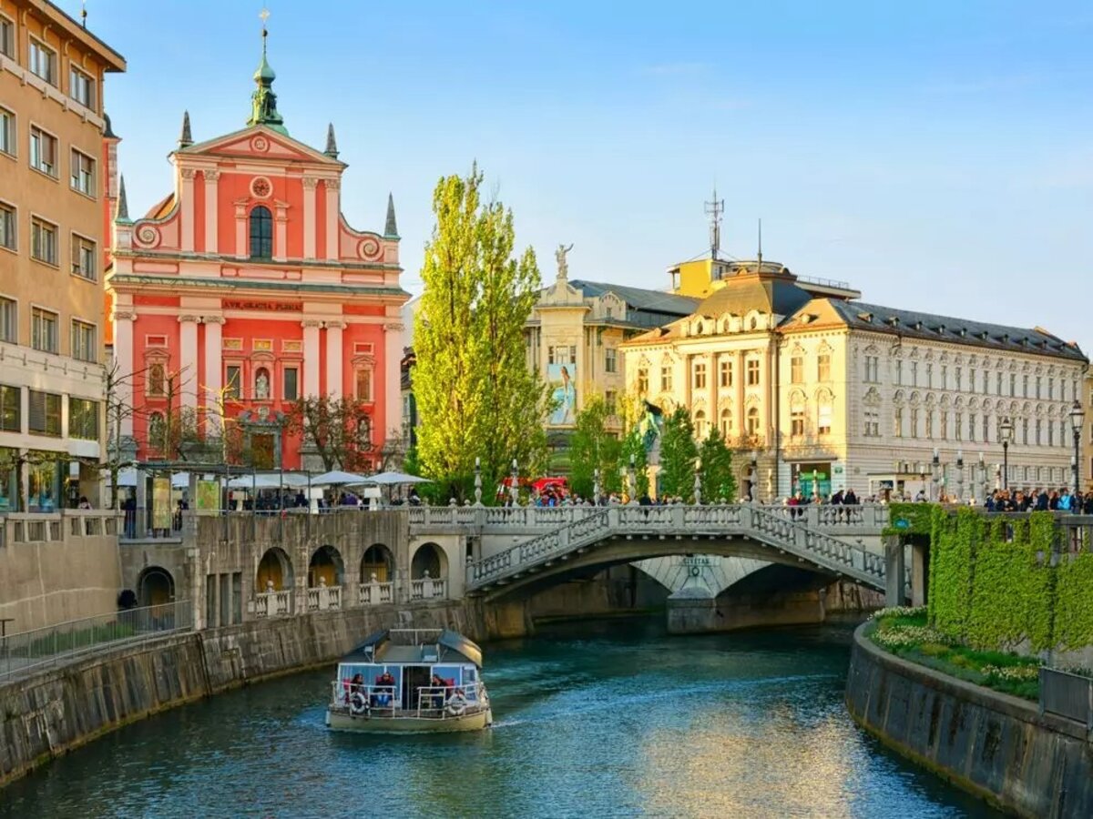 Ljubljana egyik fő látványossága a Hármas híd.