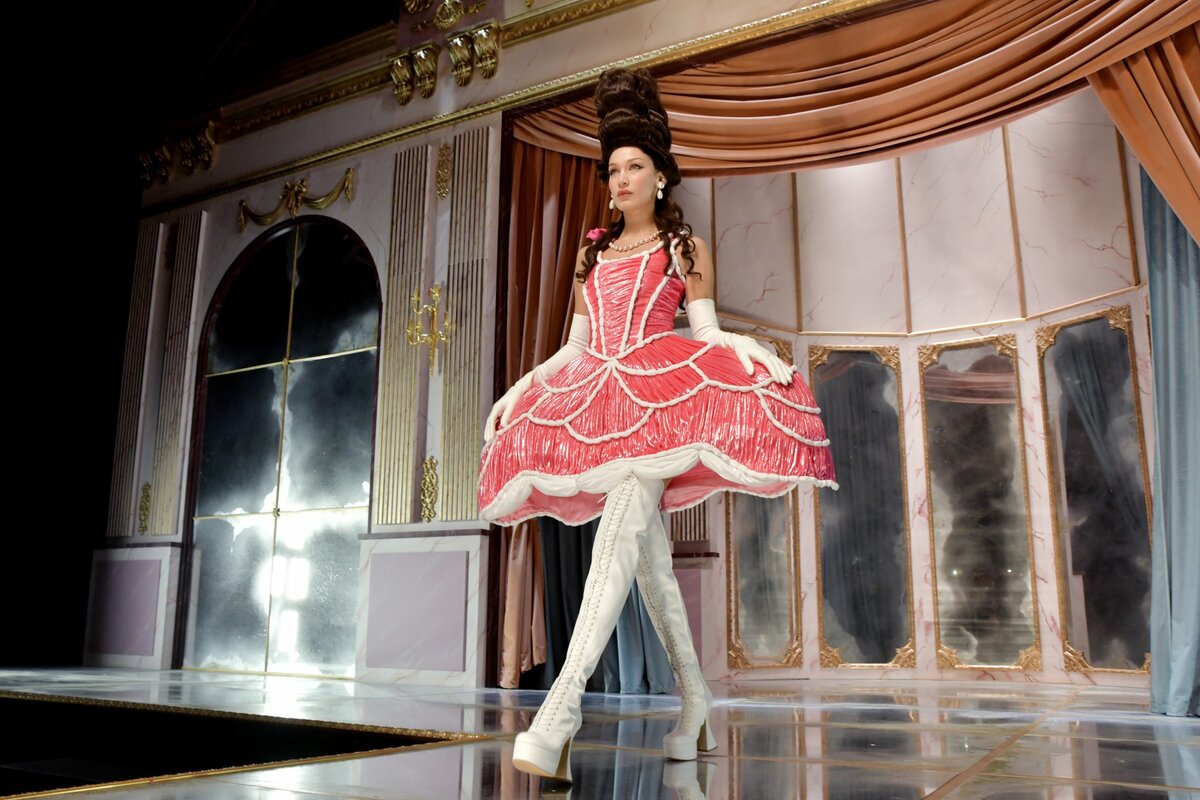 Moschino show, Runway, Fall Winter 2020, Milan Fashion Week, Italy - 20 Feb 2020
Bella Hadid on the catwalk (Photo by )