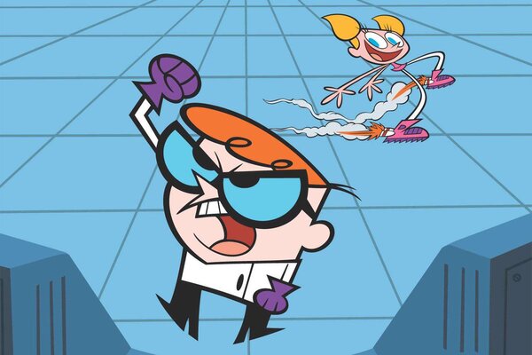 Honnan nyílik először ajtó Dexter laboratóriumába? 