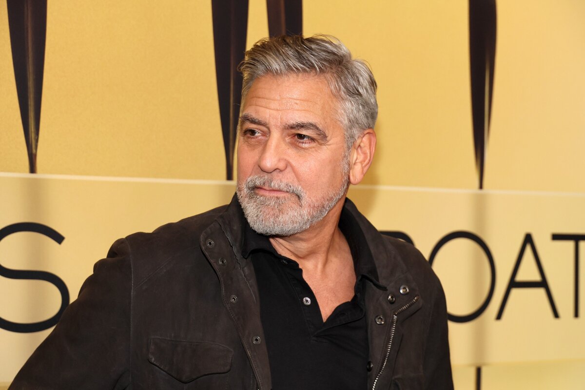 George Clooney a "The Boys In The Boat" című filmjének New York-i vetítésén, 2023 decemberében.