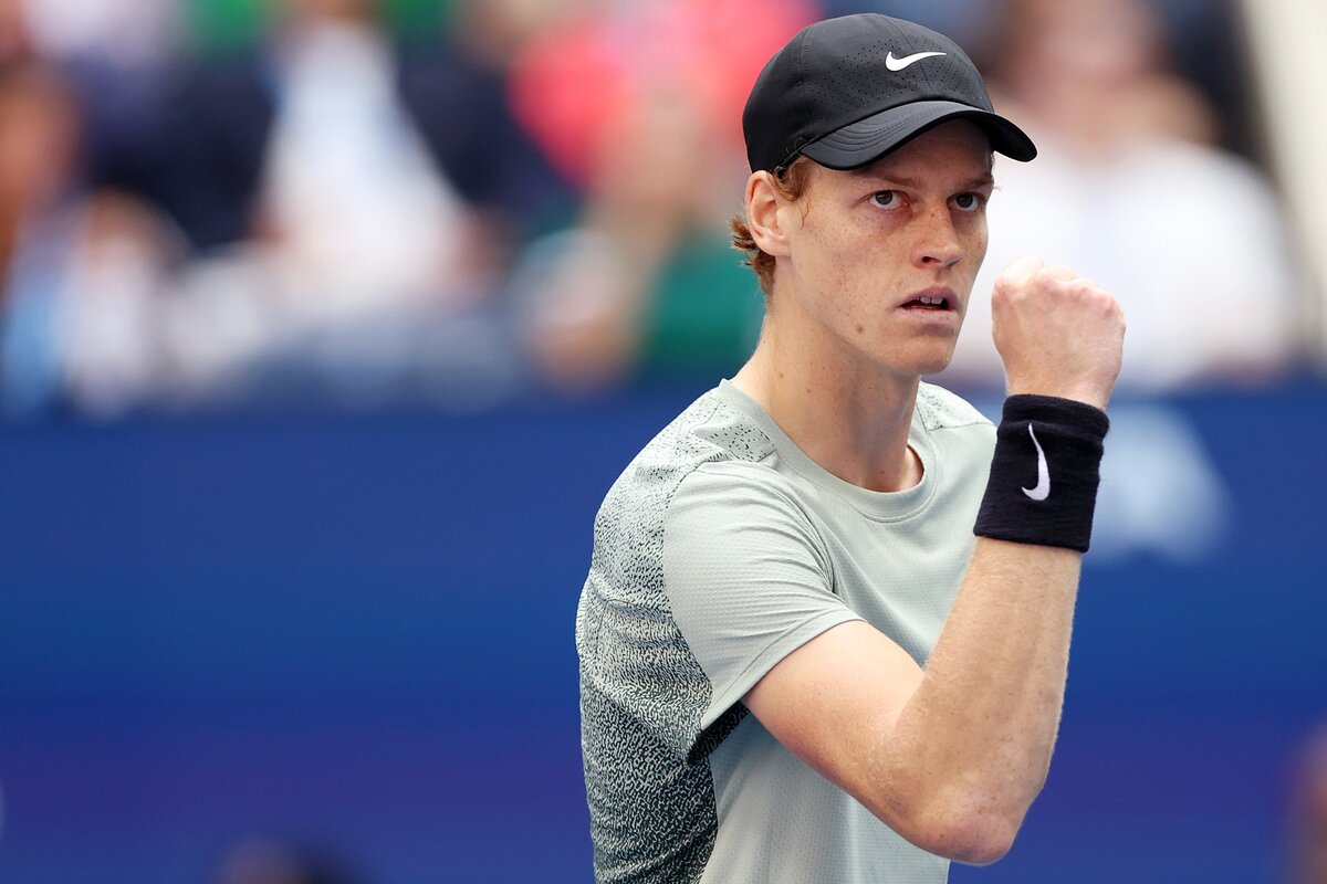 Az olasz Jannik Sinner a 2024-es US Open férfi egyes döntőjében.