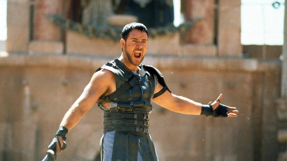 Russel Crowe a Gladiátorban
