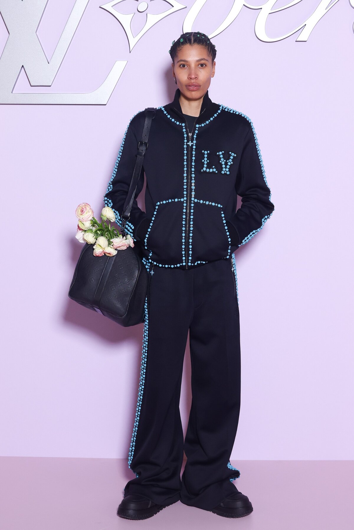 Kai-Isiaiah Jamal részt vesz a Louis Vuitton Menswear Fall-Winter 2025/2026 bemutatóján a Párizsi Divathét keretében 2025. január 21-én, Párizsban, Franciaországban. (Fotó: )