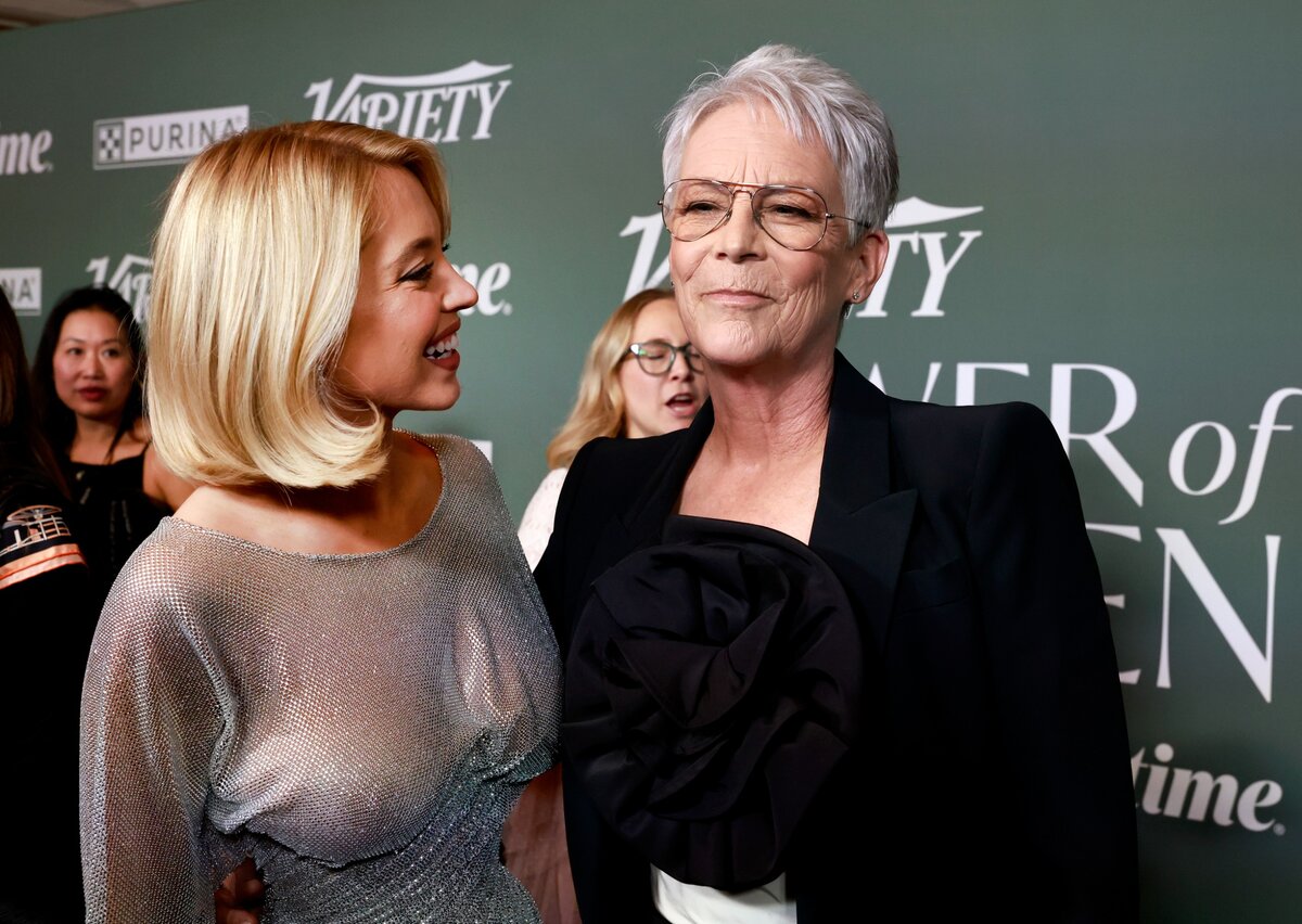 Sydney Sweeney és Jamie Lee Curtis a 2025-ös Variety Power of Women gálán